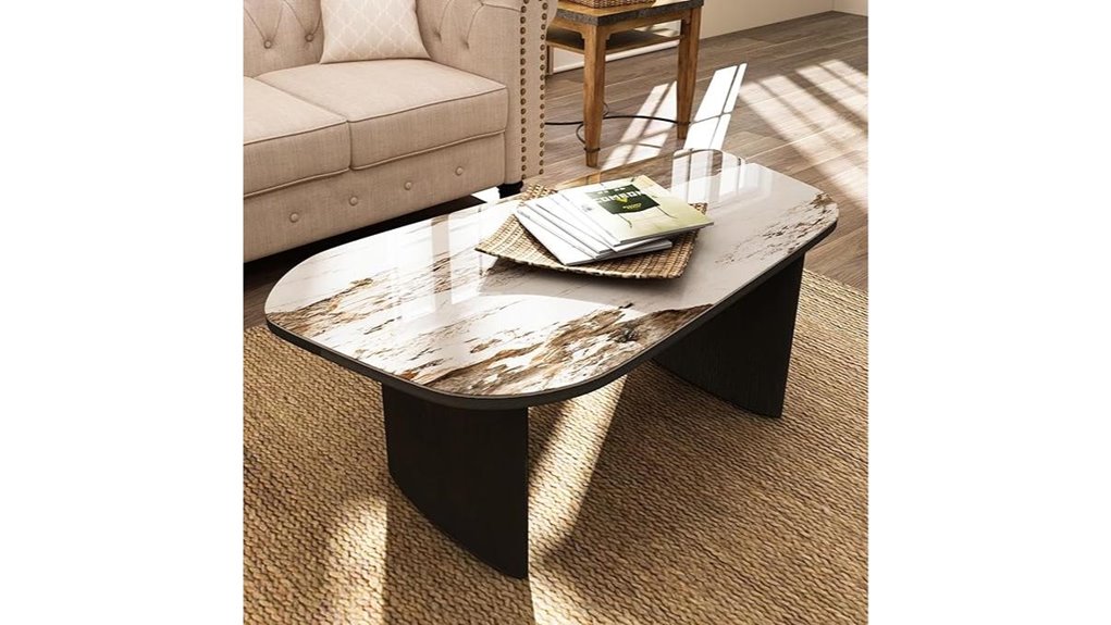 elegant marble wood table