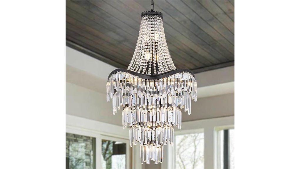 elegant modern crystal chandelier