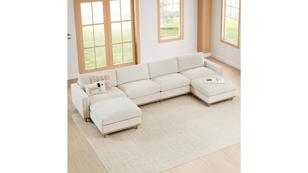 elegant u shape sofa