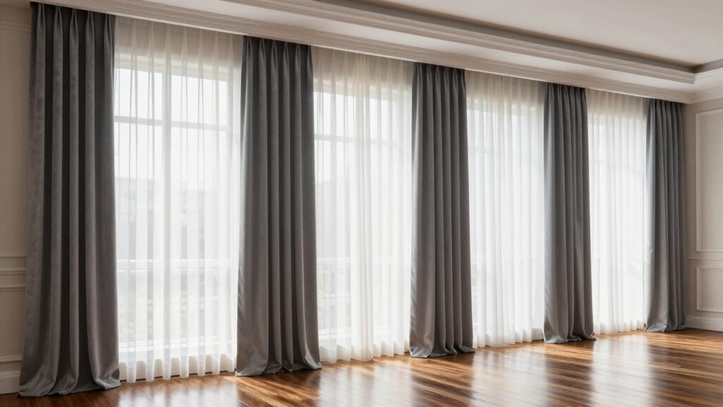 elevate ceilings with curtains