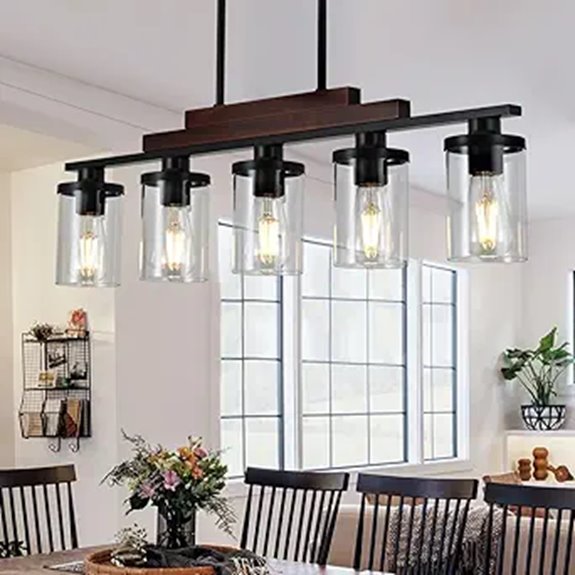 farmhouse 5 light chandelier