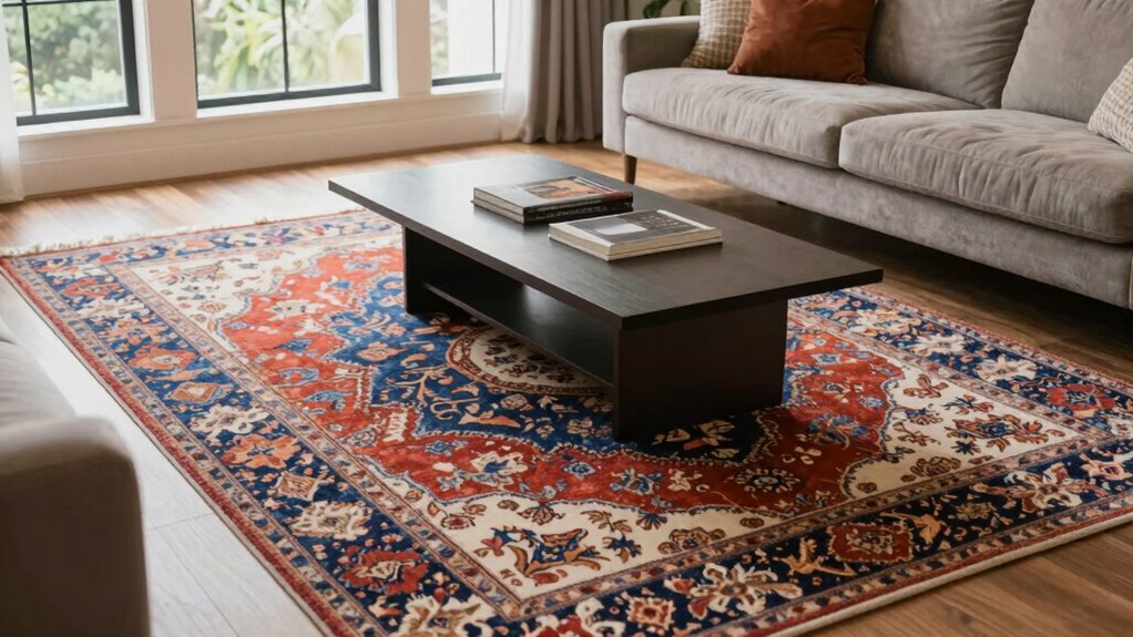 flexible rug sizing guidelines
