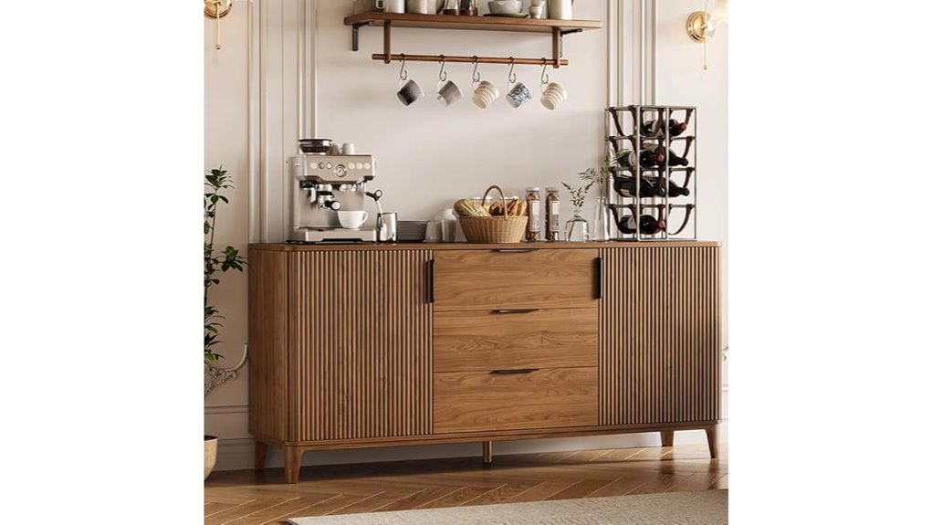 fluted doors and drawers