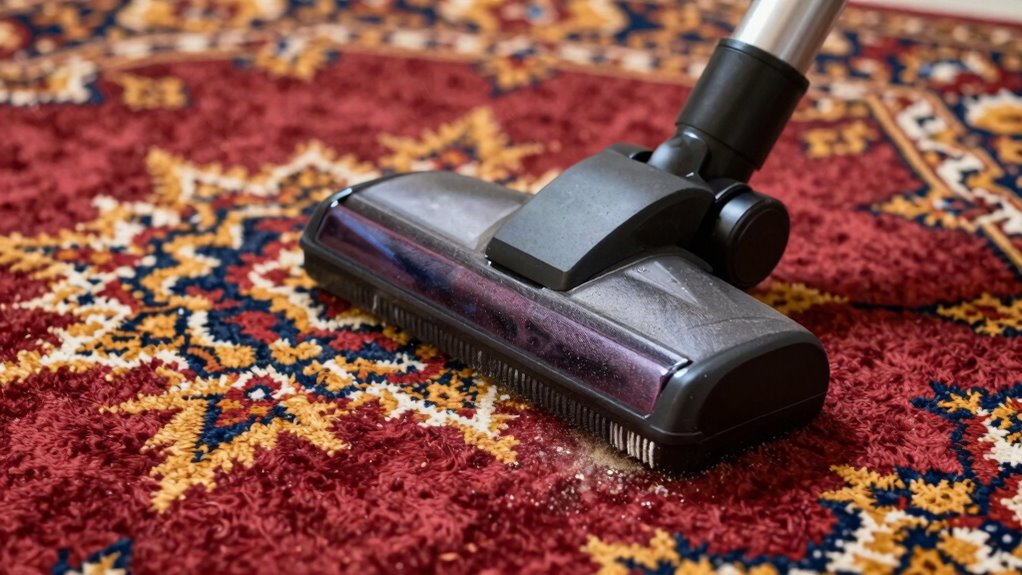 gentle regular rug vacuuming