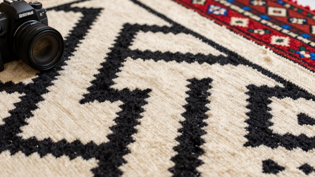 geometric plush natural dyes