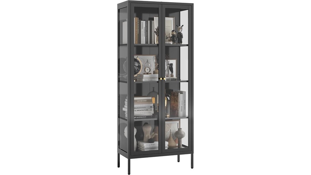 glass display cabinet