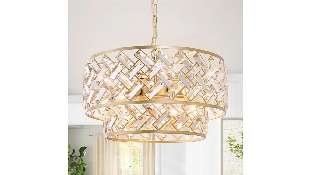 gold crystal chandelier