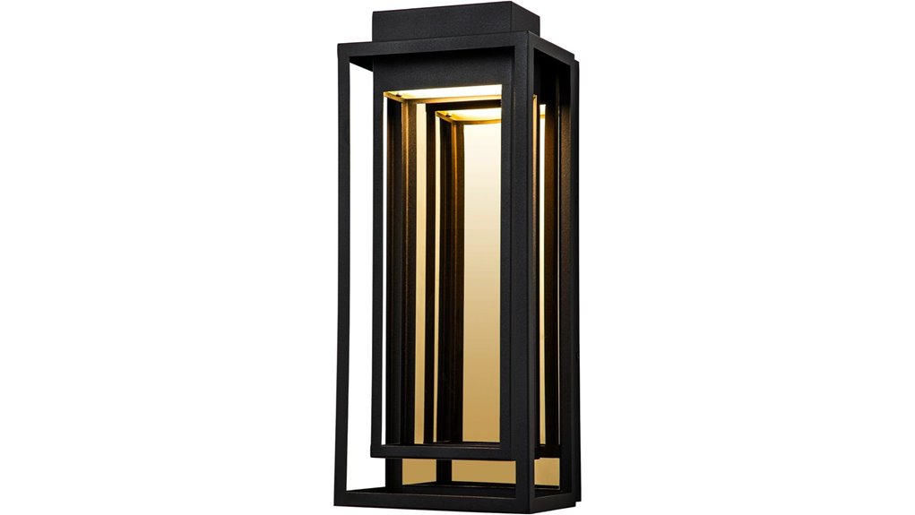 gold finish outdoor light