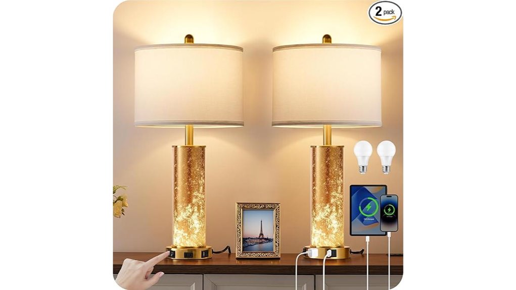 gold lamps with usb