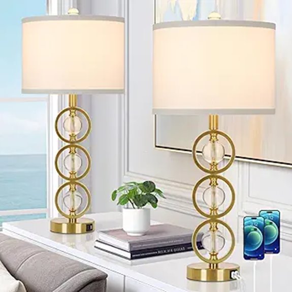 gold lamps with usb