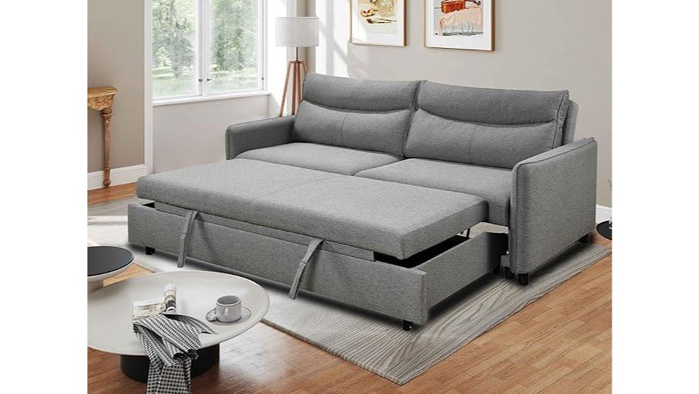 grey king size sleeper