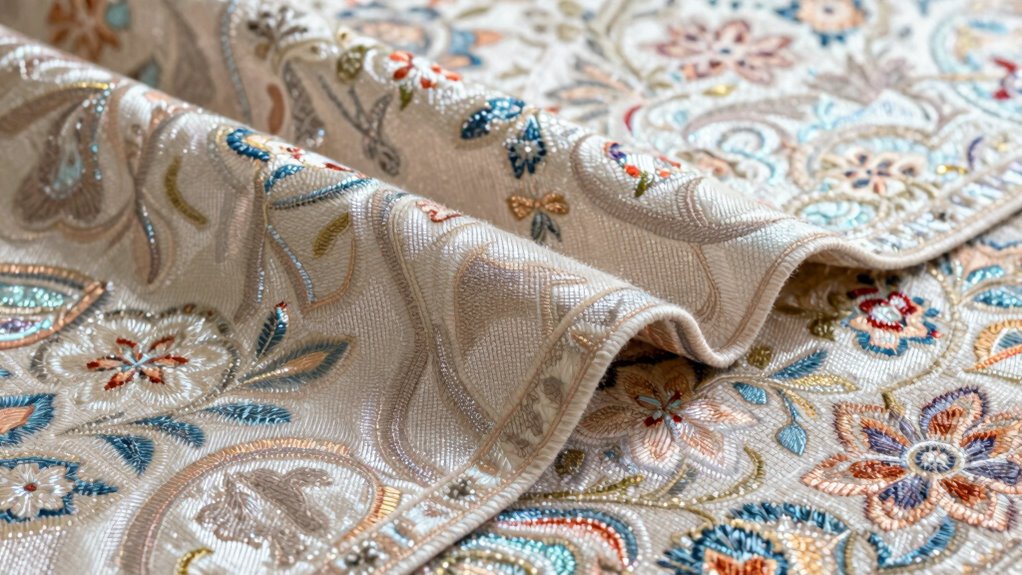 handle silk rugs gently