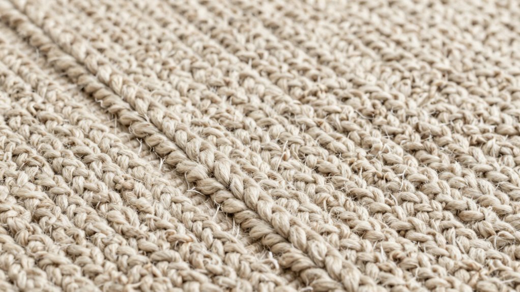 handmade rug knot details