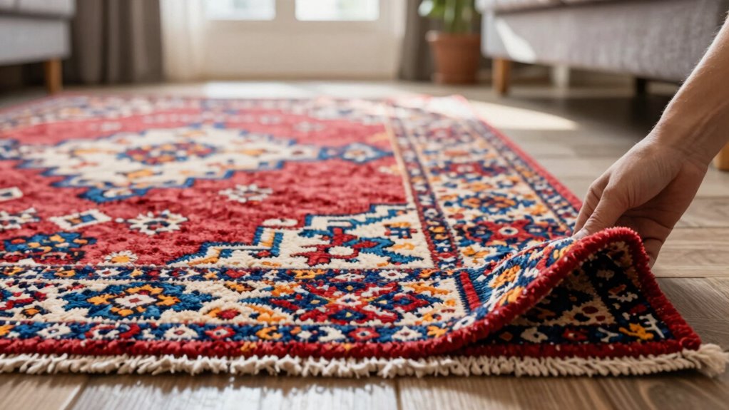 identify rug off gassing signs