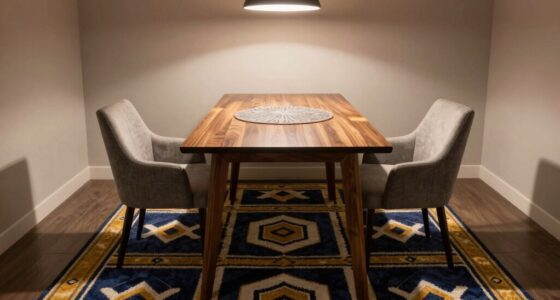 increase dining rug size