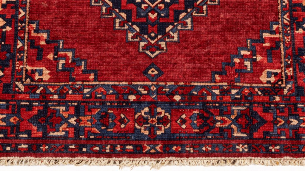 inspect rug s backside carefully