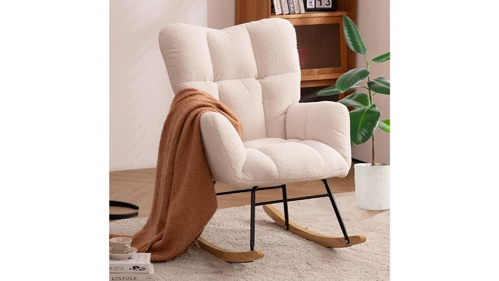 ivory teddy nursery chair