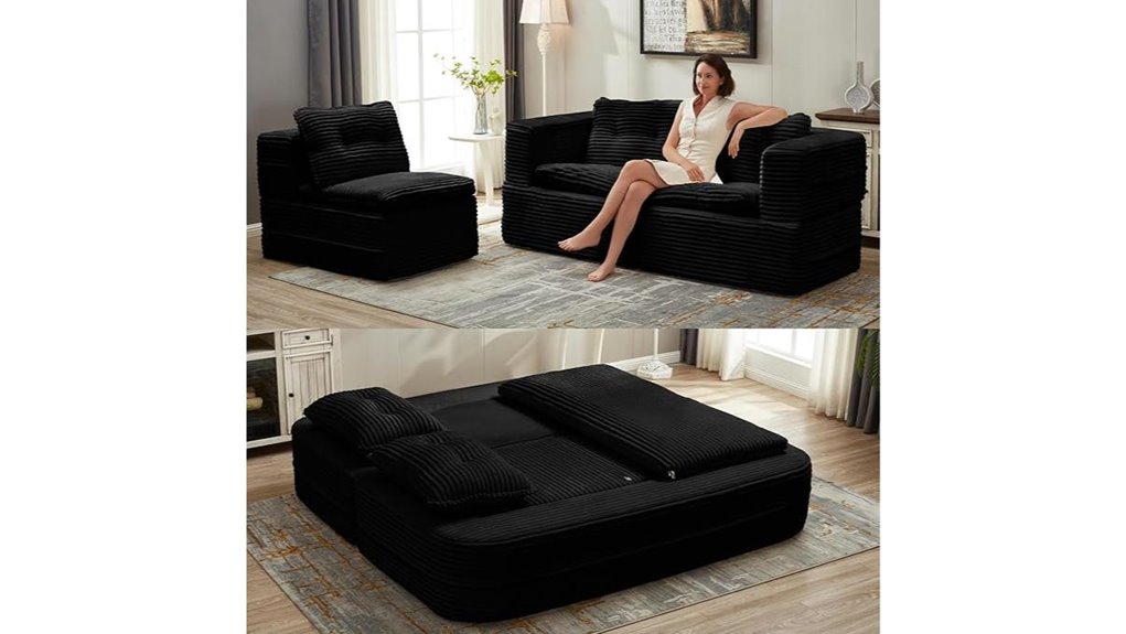 king size foldable sofa