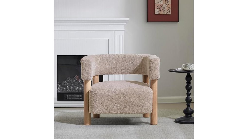 knight carly boucle chair