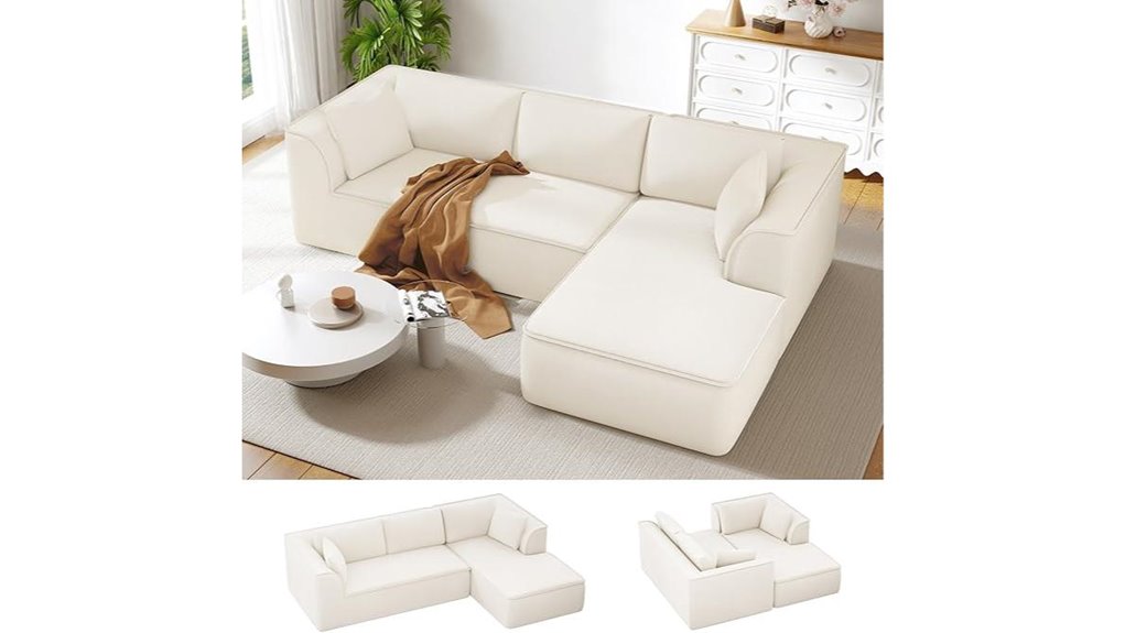 large 106 sectional couch