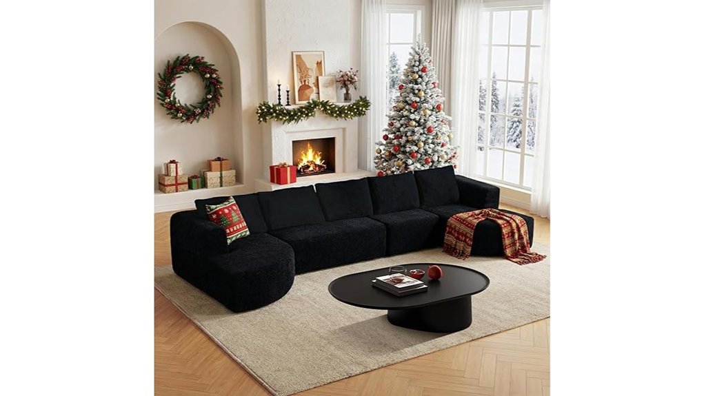 large black sectional sofa