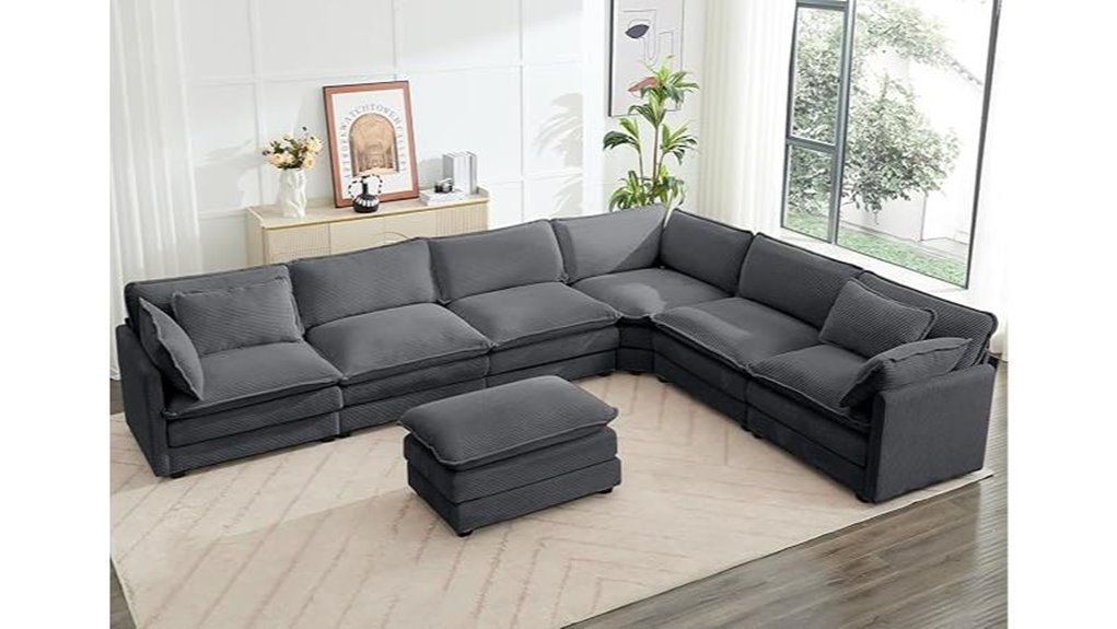 large modular cloud couch