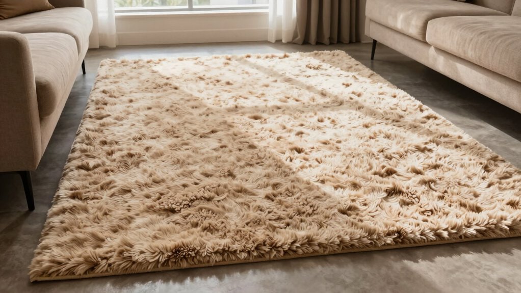 large plush layered rugs