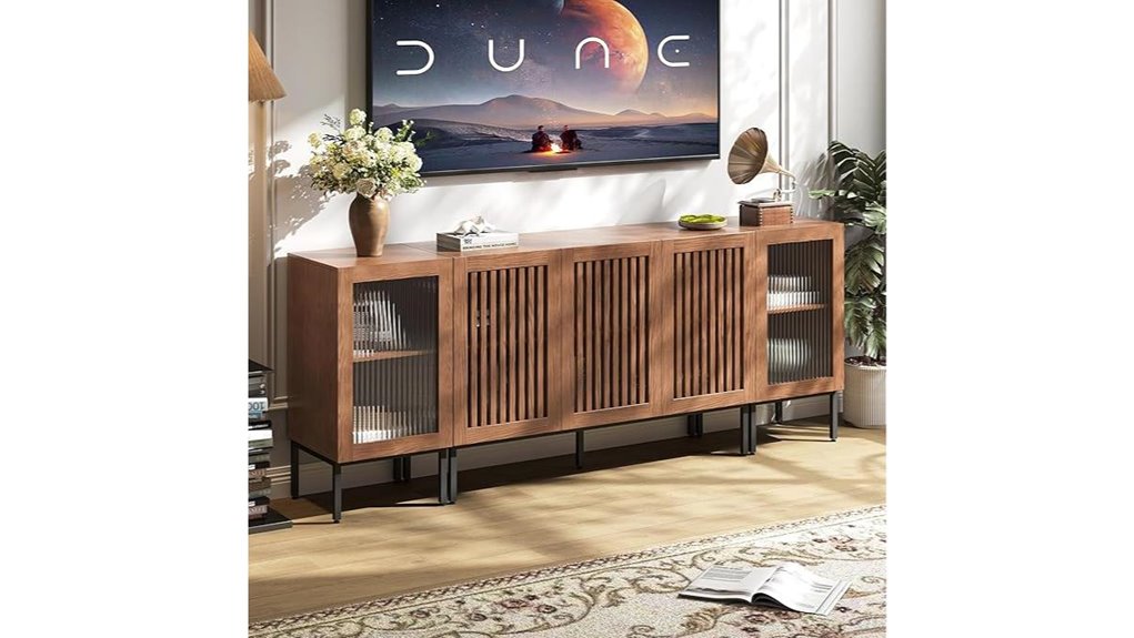 large tv stand with storage