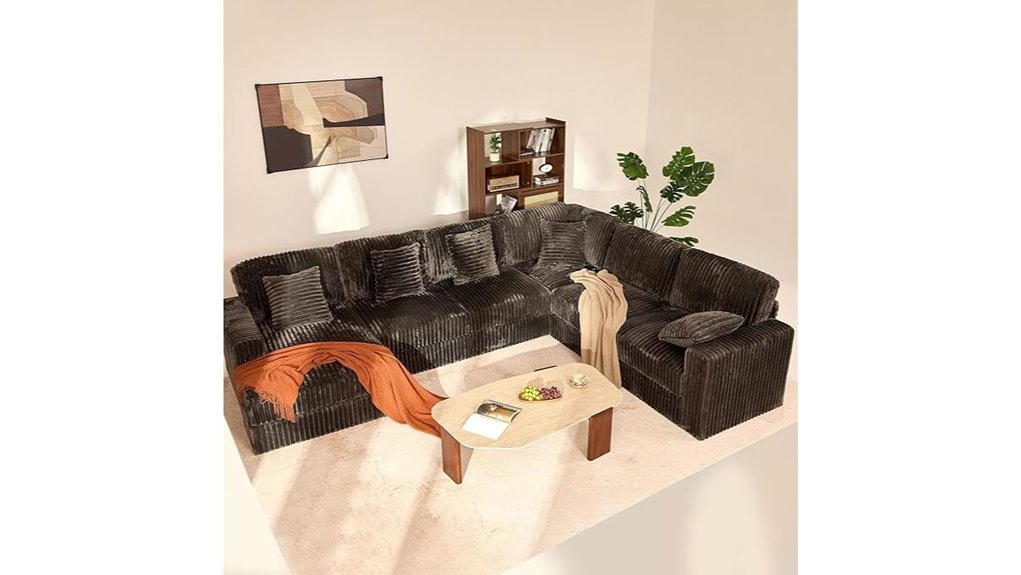 large u shaped sofa