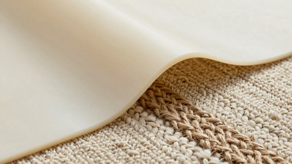 latex backing offers stability