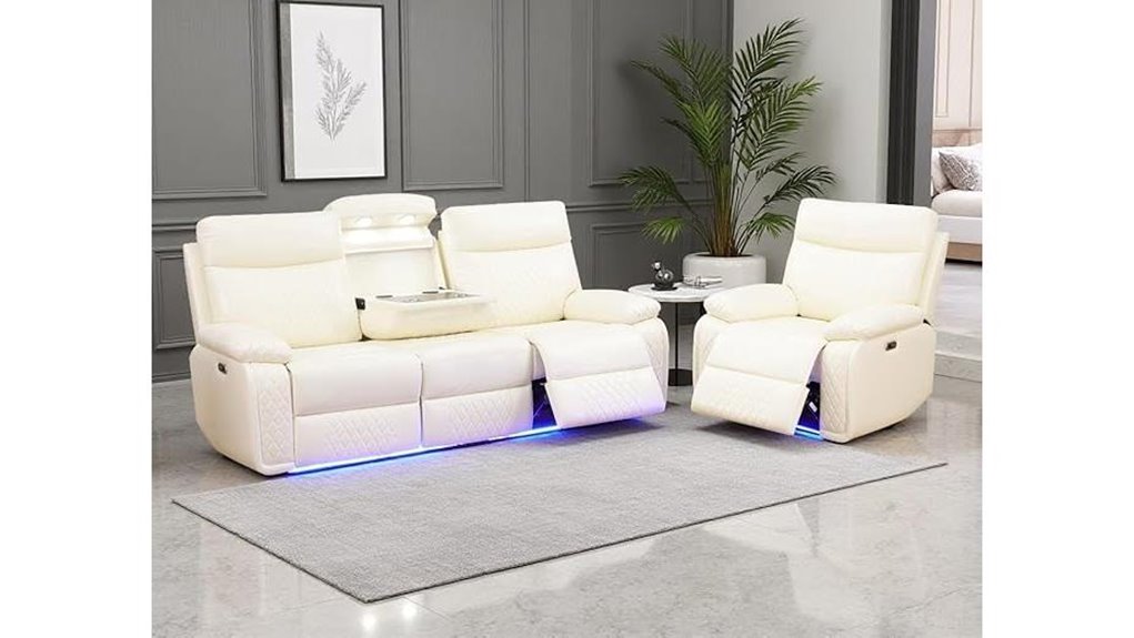 leather recliner sofa