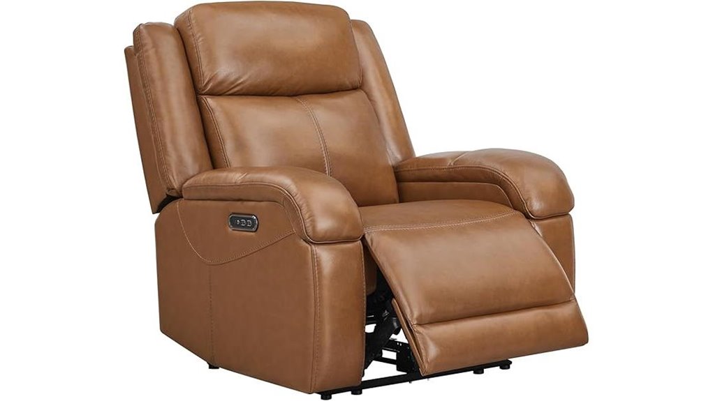 leather recliner with charging