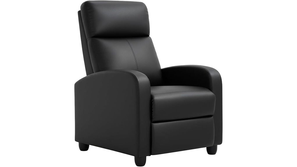 leather recliner with lumbar