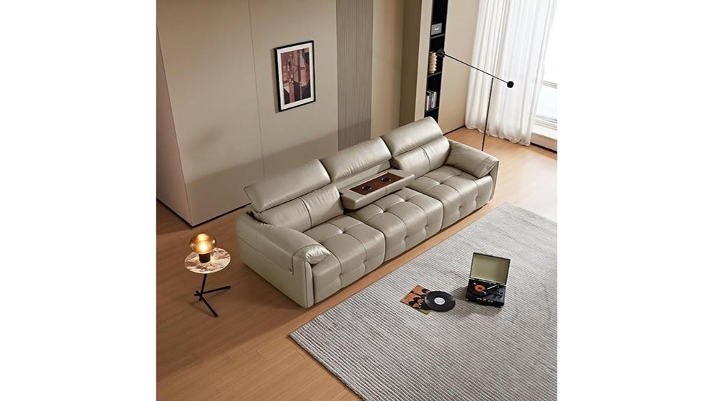 leather sofa with usb