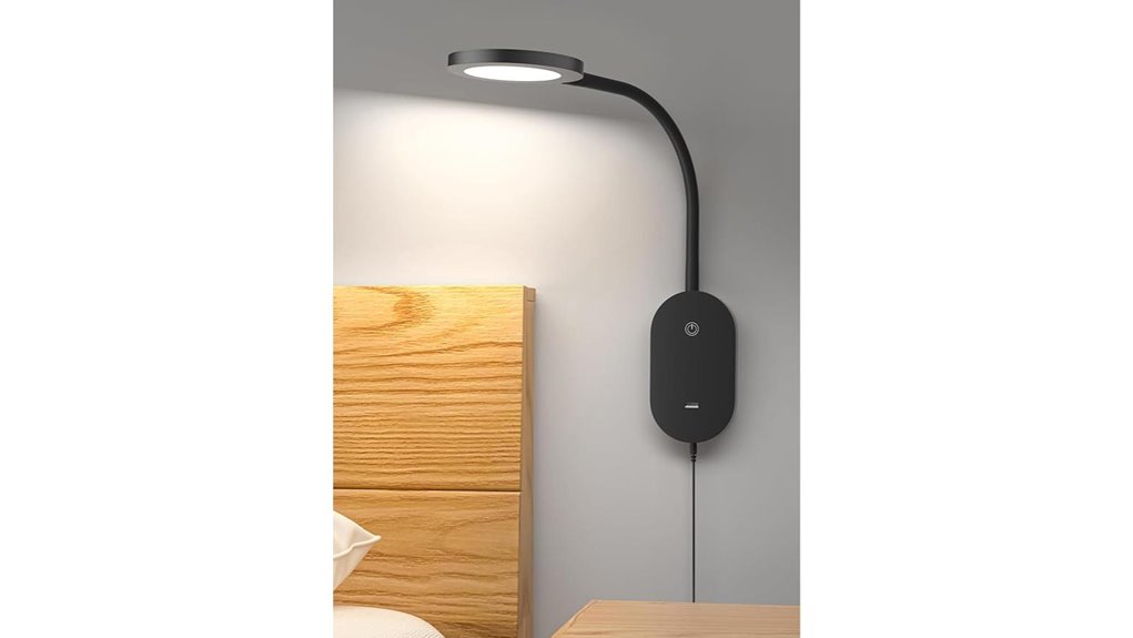 led wall mounted bedside light