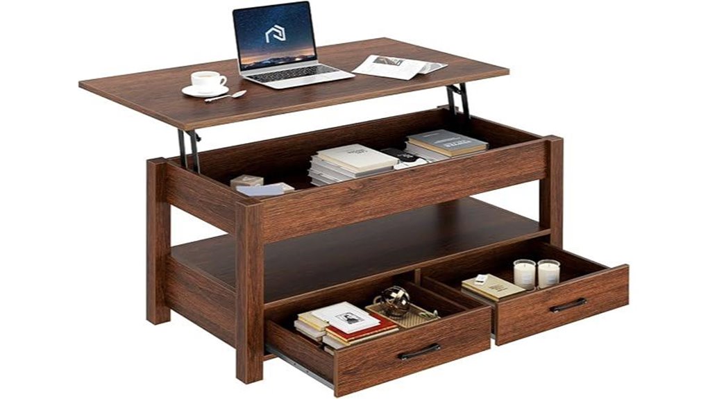 lift top storage table