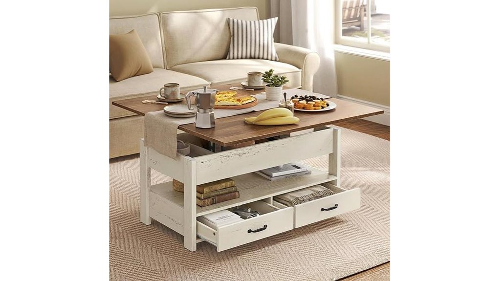 lift top storage table