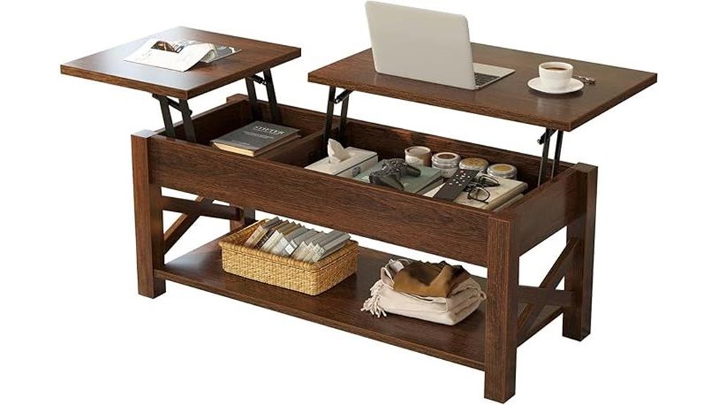 lift top storage table