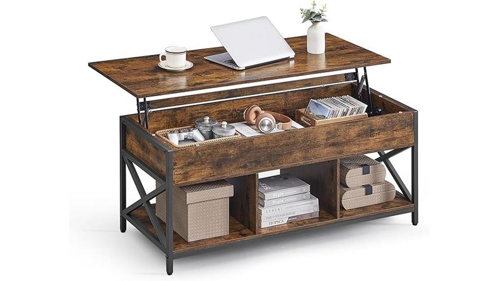 lift top storage table
