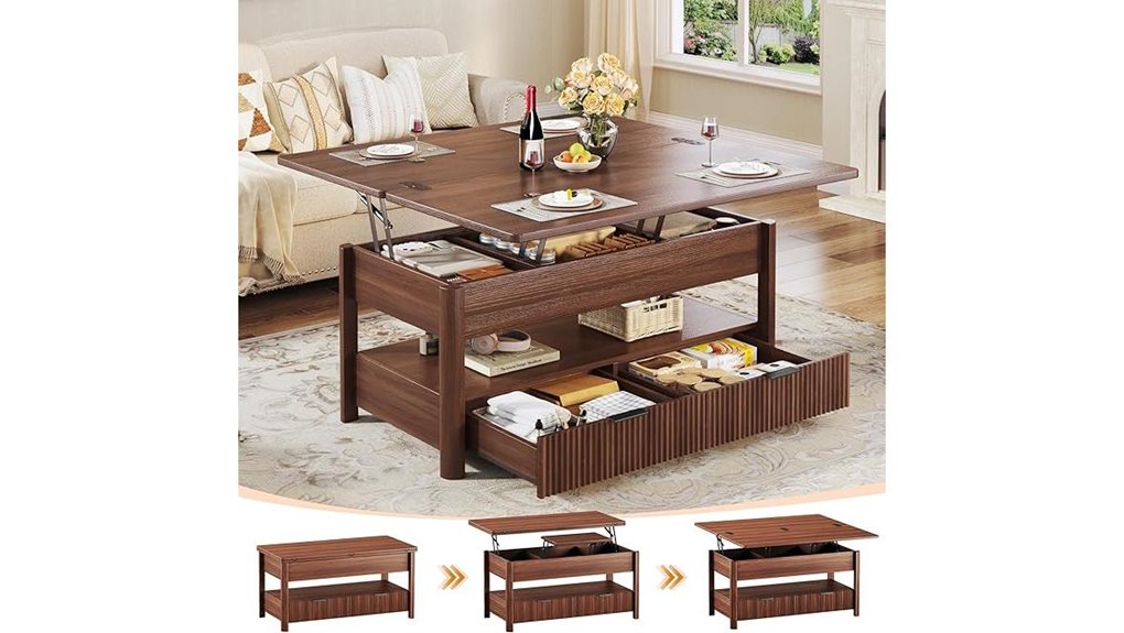 lift top storage table