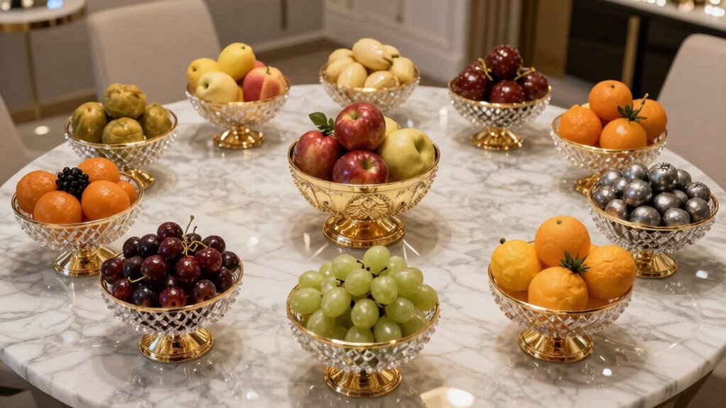 luxurious decorative bowl centerpieces