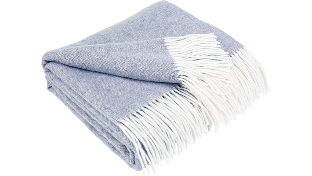 luxurious merino wool blanket