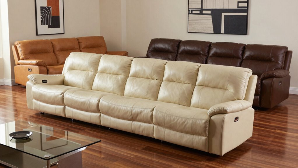 luxurious reclining sofa selection