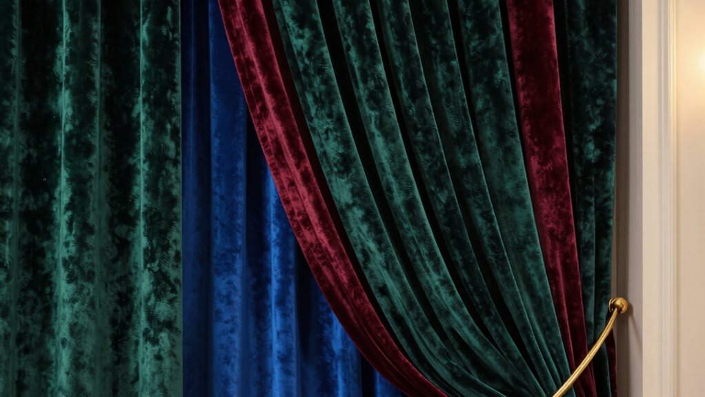 luxurious soundproof velvet curtains