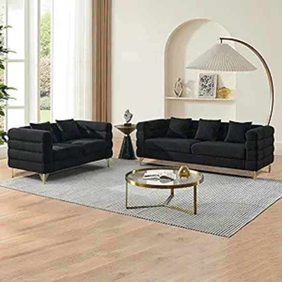 luxurious teddy sofa set