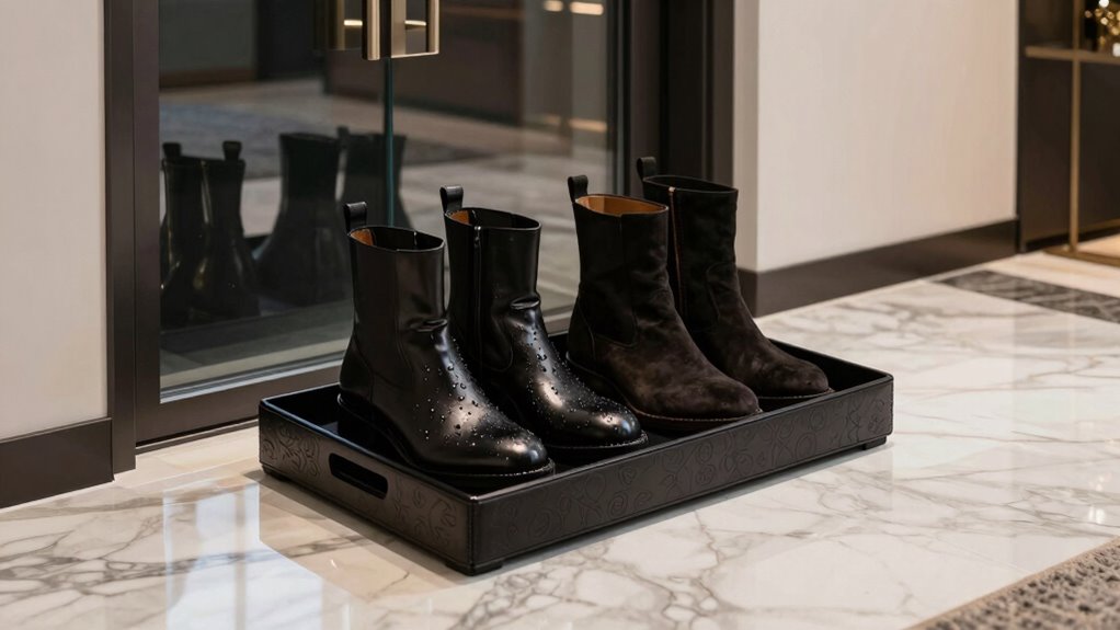 luxurious wet entryway organizers