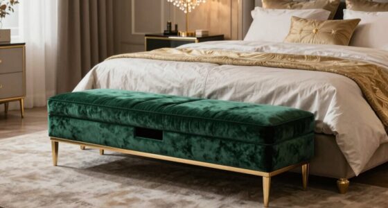 luxury bedroom storage benches