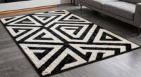 luxury black and white geometric rugs