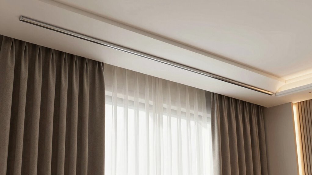 luxury ceiling track curtains