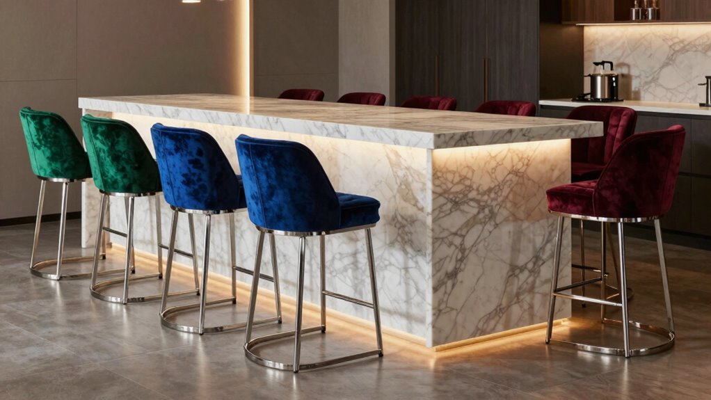 luxury counter height stools